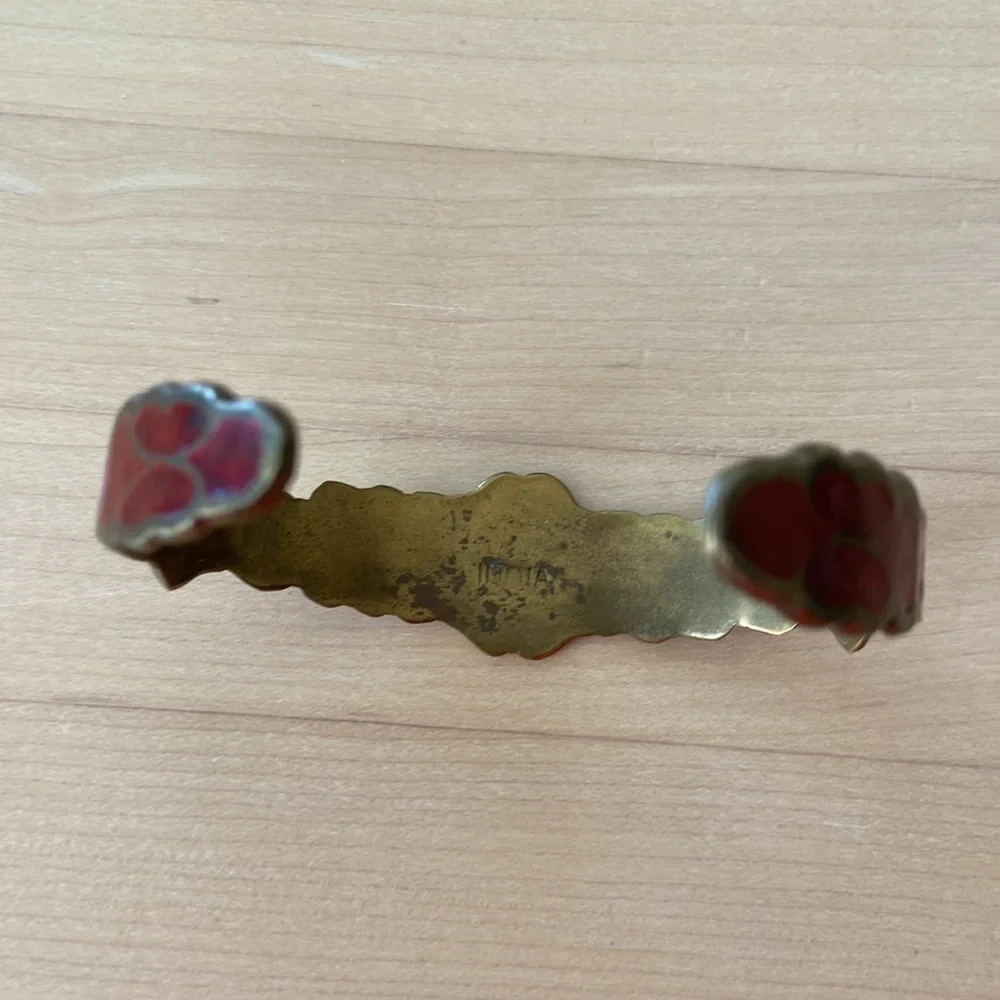Colorful Brass Adjustable Bracelet Made in India.
